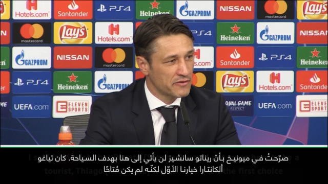كرة قدم: دوري أبطال أوروبا: دعم البرتغاليّين المذهل لريناتو سانشيز أثار دهشتي- كوفاتش