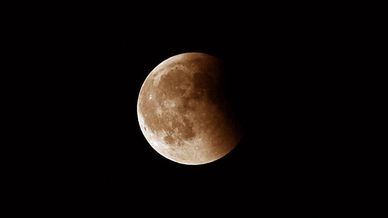 Eclipse de Luna 2018. Timelaps