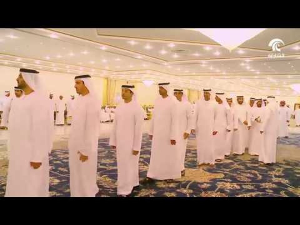 بحضور ولي العهد .. حاكم رأس الخيمة يستقبل المهنئين بشهر رمضان