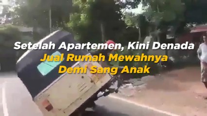 Aksi Nekat Sopir Bajaj yang Ganti Ban Sambil Melaju