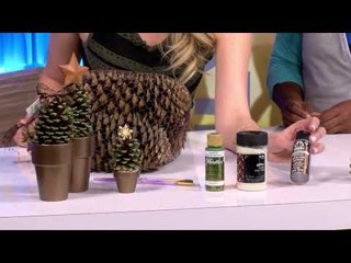 DIY Pine Cone Tree Decoration