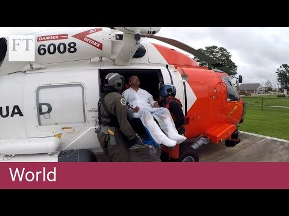 US Coast Guard rescues hurricane victims
