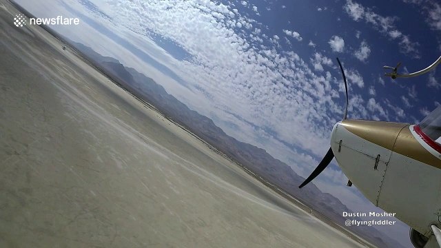 Abandoned plane found in Nevada desert after Burning Man Festival