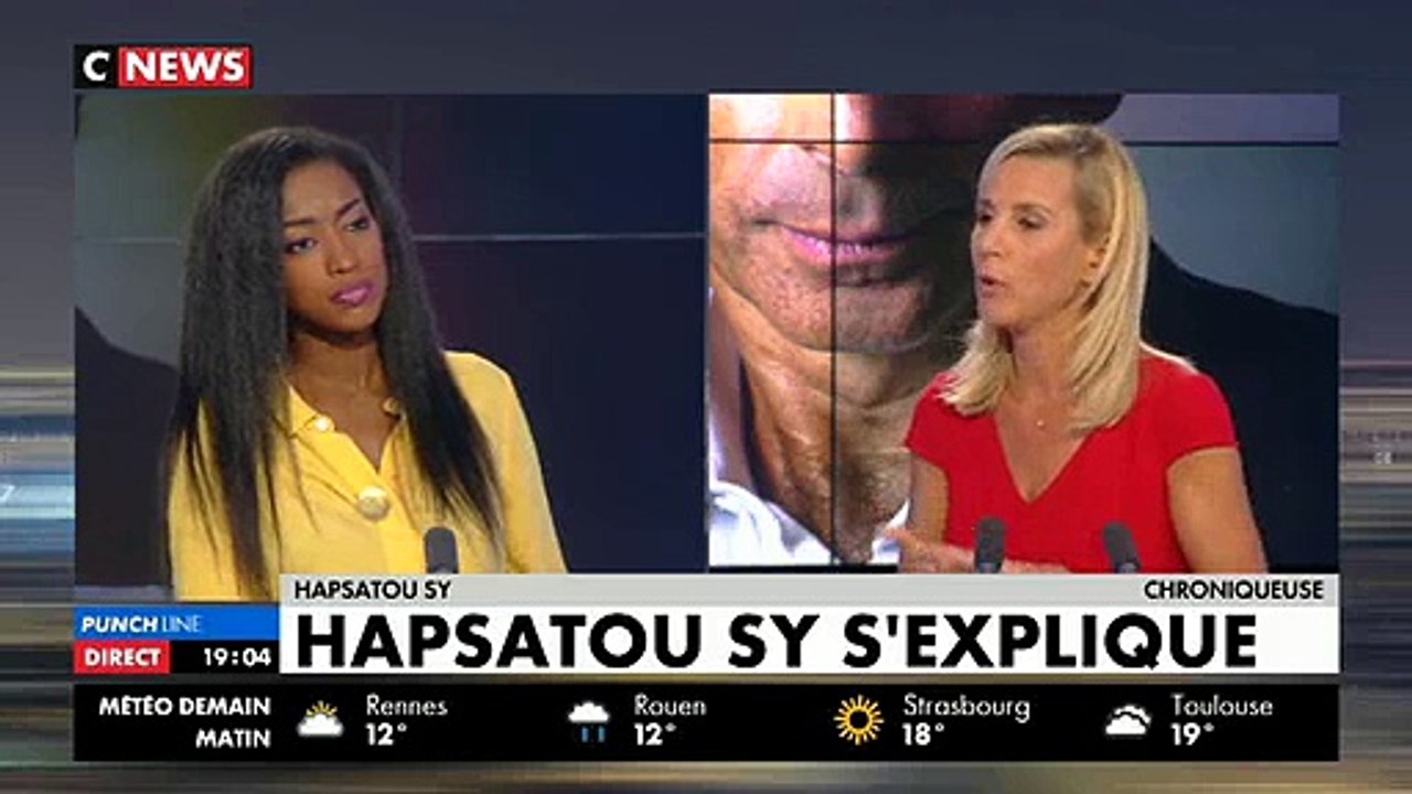Hapsatou Sy: "Je demande que Eric Zemmour ne soit plus invité sur les plateaux télé tant qu'il ne s'est pas excusé(..) Je ne suis pas virée de C8."