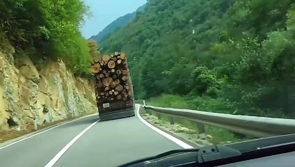 Wood refers to the truck running dangerously along the road