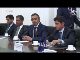 عبدالله بن زايد يلتقي رئيس جمهورية جورجيا