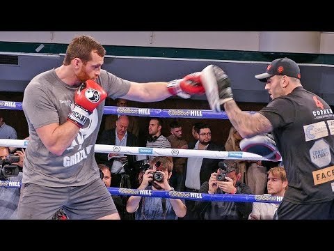 BOOM! David Price ABUSES THE PADS! | Joshua vs Povetkin workout