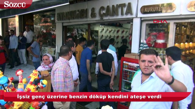 Şanlıurfa’da işsiz genç üzerine benzin döküp kendini ateşe verdi