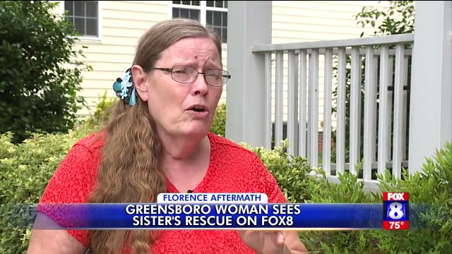 Woman Watches Sister Getting Rescued from Florence on the News