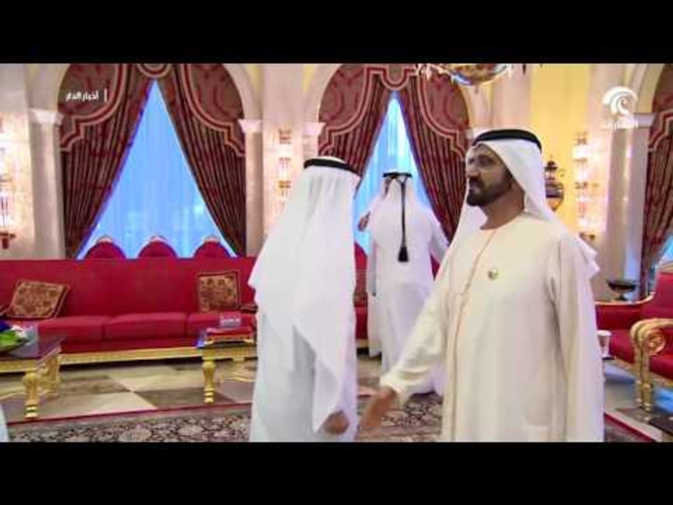 محمد بن راشد يستقبل الوزراء وكبار موظفي المؤسسات والهيئات الحكومية الاتحادية