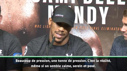 Boxe - Joshua : "Une tonne de pression"