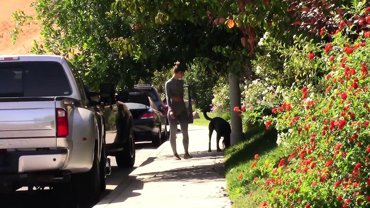 EXCLUSIVE - Sexy Model Shauna Sexton Wows Woodland Hills While Stretching Her Legs