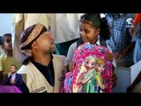 الهلال الأحمر يوزع الحقائب والهدايا على أطفال روضة 30 نوفمبر