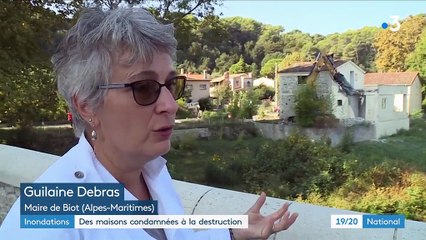 Inondations : destruction de maisons dans les Alpes-Maritimes