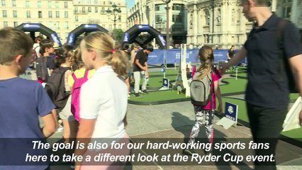 Paris holds special golfing event to promote Ryder Cup