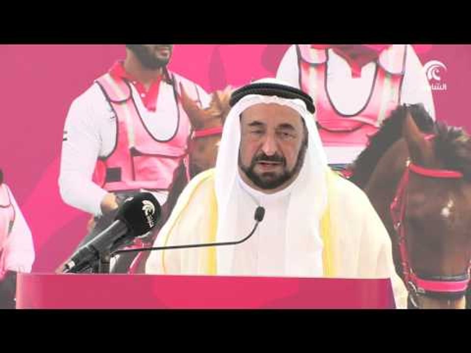 حاكم الشارقة يلقي كلمةً مميزة في حفل  انطلاق القافلة الوردية