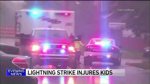 3 Children Hospitalized After Being Struck by Lightning While Waiting for Bus