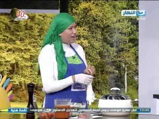 لقمة هنية: تحدى اليوم فتة بالموزة وملوخية - ايمان وسماح شوف مين الكسبان