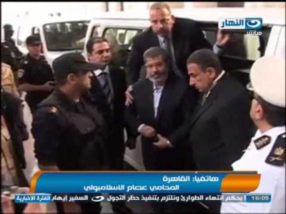 اخبار النهار - مرسي يقول في بيان انة يتمسك بالمنصب ويعتبر ماحدث معة انقلابا عسكريا