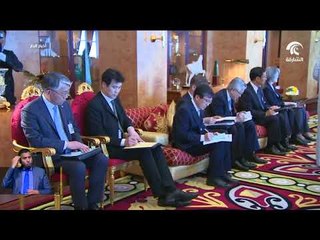 محمد بن راشد يستقبل رئيس كوريا الجنوبية