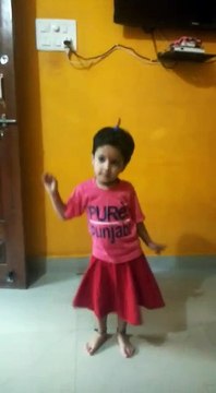 Little girl learning the indian dancing style!