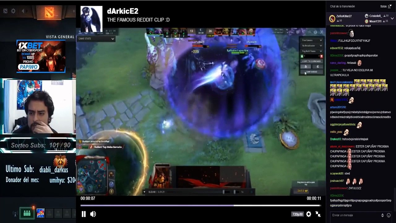 IWO SE PONE RAGE Y APAGA STREAM PORQUE LE PASARON NOPOR EN LOS CLIPS