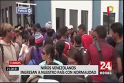 Tumbes: niños venezolanos llegan a frontera acompañados de vecinos o familiares