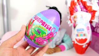 OEUFS DE PAQUES  Kinder maxi REINE DES NEIGES et SURPRISES   EASTER EGGS (2)