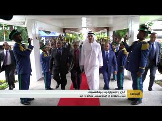 رئيس جمهورية جزر القمر يستقبل عبدالله بن زايد