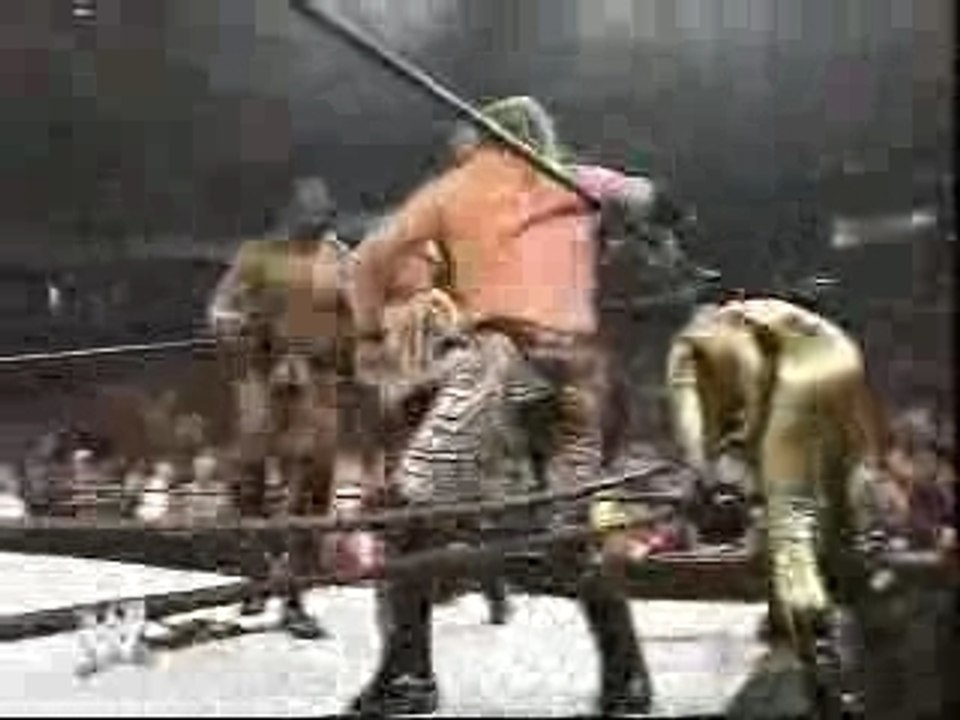 Bloopers Chris Jericho Attempts A Moonsault The Rope Breaks