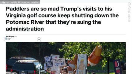 Trump's Visits To His Virginia Golf Course Shut Down The Potomac River
