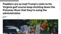 Trump's Visits To His Virginia Golf Course Shut Down The Potomac River