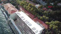 İstanbul Kabataş Erkek Lisesi'nin Yanan Binasının Havadan Görüntüleri