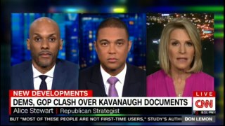 Panel discussing DEMS, GOP clash over Kavanaugh Documents. #GOP #DEMS #Kavanaugh @Alicetweet #CNN #News