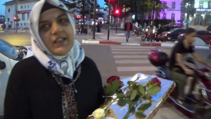 Trafikte darp edilen kadından zanlıları yakalayan polise teşekkür