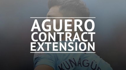 Sergio Aguero extends contract at Man City