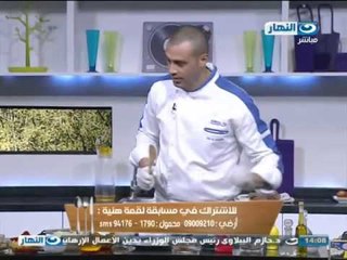 #لقمة_هنية : طريقة عمل كفتة الفراخ مكرونة بالصوص الأبيض وكب كيك