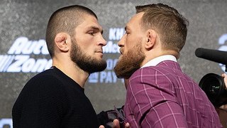 UFC 229: Khabib vs McGregor - Press Conference Faceoff