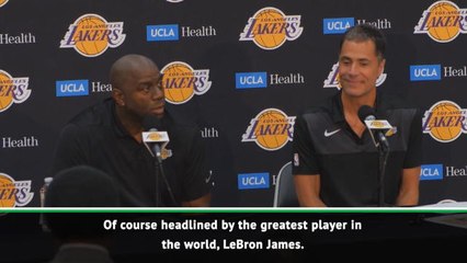 We're thrilled to have 'greatest player in the world' LeBron - Magic Johnson
