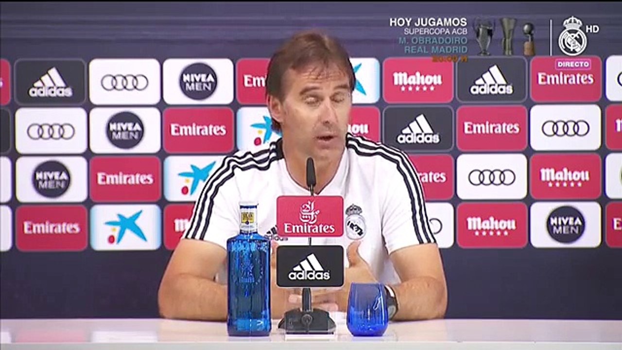 Julen Lopetegui: "¿La portería? Las cosas son más simples que como se quiere mostrar"