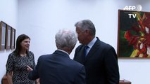 Presidente de Cuba recebe líder de comitê do Senado dos Eua