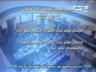 #اخبار_النهار | تقرير عن هبوط اسهم البورصة