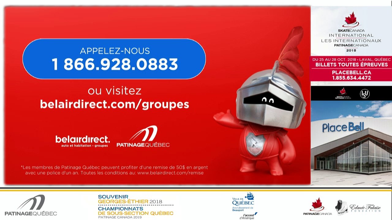 Championnats de sous-section Québec 2019 Eve 35 Pré-Novice Dames Gr. 3 Prog. Libre Échauffement 1-3