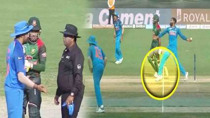 India Vs Bangladesh Asia Cup 2018: Rohit Sharma Fights with Umpire on Jadeja No ball|वनइंडिया हिंदी