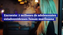 Encuesta: 2 millones de adolescentes estadounidenses fuman marihuana