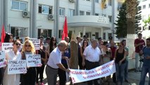 KKTC'de hükümet protesto edildi - LEFKOŞA