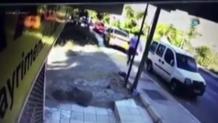 Yarım çekilen el freni faciaya neden oluyordu... O anlar kamerada