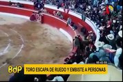 Toro corneó a varias personas en feria patronal de Tacabamba