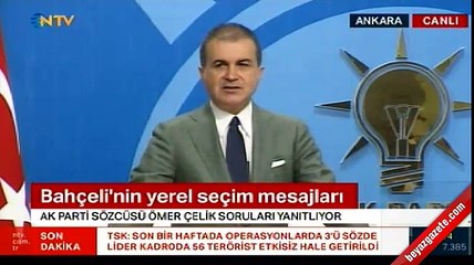 Çelik: Bir yerde seçime girmemiz söz konusu değil