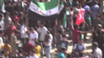 Suriye İdlib'de Rejim Protesto Edildi